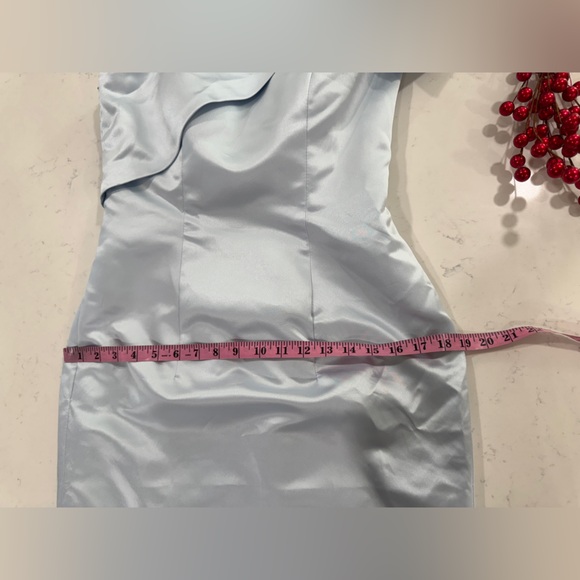 Missacc One-Shoulder Sky Blue Prom Dress - Picture 8 of 10